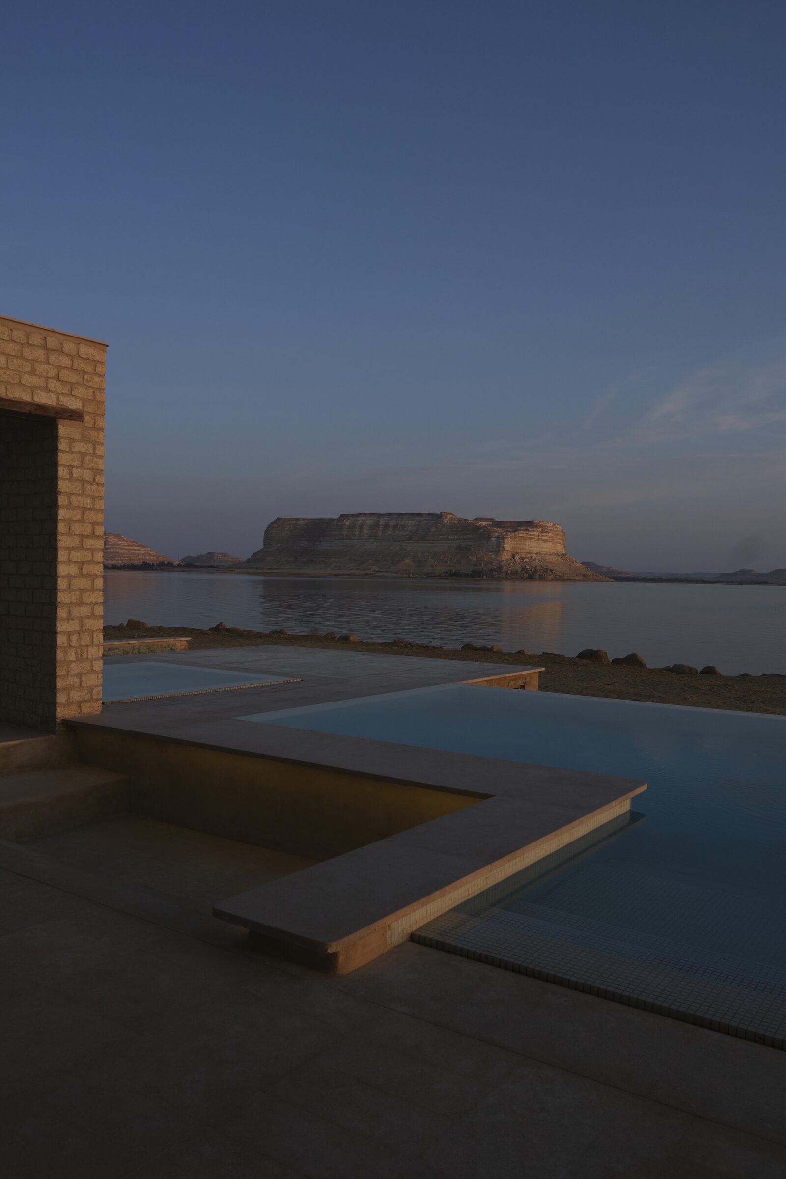 Front door, acacia lattice